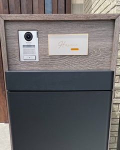 ゴールドステンレス表札フィノ