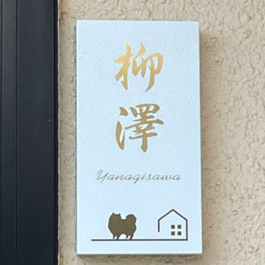 表札 かぶせる ステンレス ゴールド カブセーノ